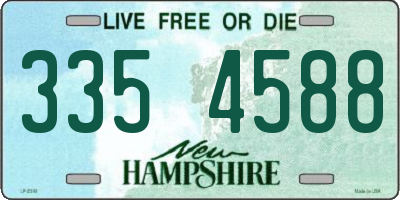 NH license plate 3354588