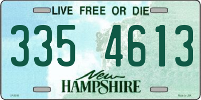 NH license plate 3354613