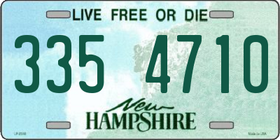 NH license plate 3354710