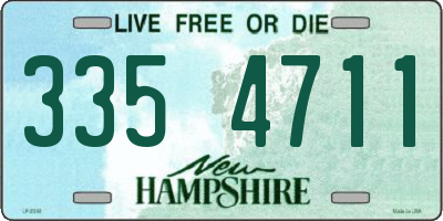 NH license plate 3354711