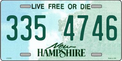 NH license plate 3354746