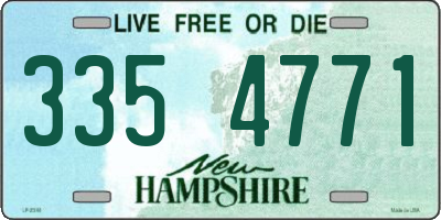 NH license plate 3354771