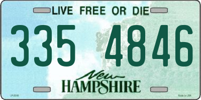 NH license plate 3354846