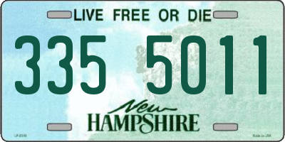 NH license plate 3355011
