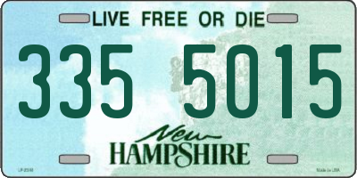 NH license plate 3355015