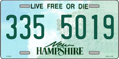 NH license plate 3355019