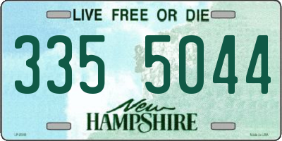 NH license plate 3355044