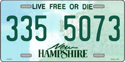 NH license plate 3355073