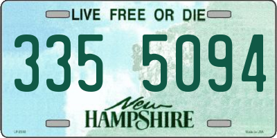 NH license plate 3355094