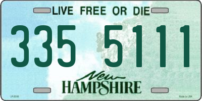 NH license plate 3355111