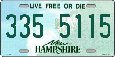 NH license plate 3355115