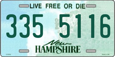 NH license plate 3355116