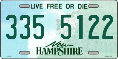 NH license plate 3355122