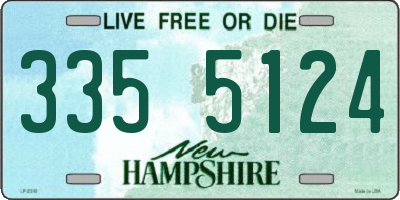 NH license plate 3355124