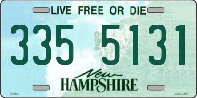 NH license plate 3355131