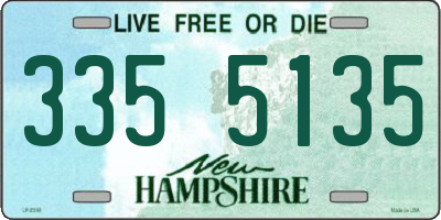 NH license plate 3355135