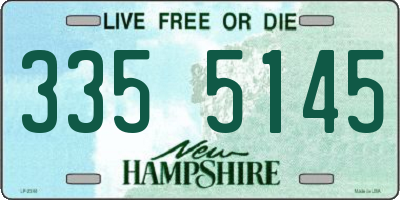 NH license plate 3355145