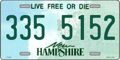 NH license plate 3355152
