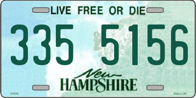 NH license plate 3355156
