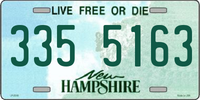 NH license plate 3355163