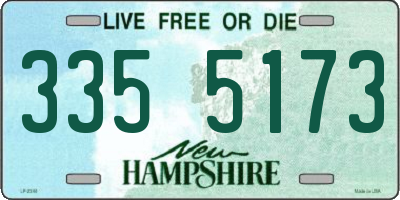 NH license plate 3355173