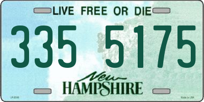 NH license plate 3355175