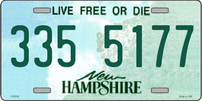 NH license plate 3355177