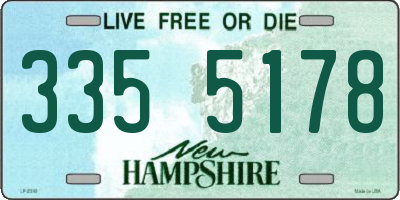 NH license plate 3355178