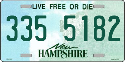 NH license plate 3355182