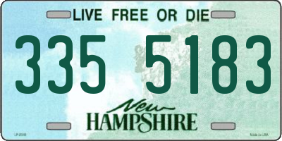 NH license plate 3355183