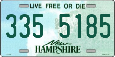 NH license plate 3355185