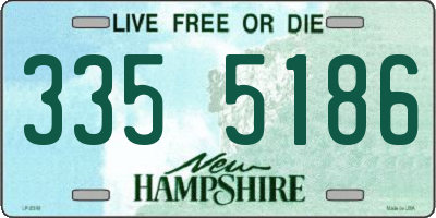 NH license plate 3355186