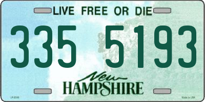 NH license plate 3355193