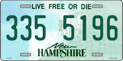 NH license plate 3355196