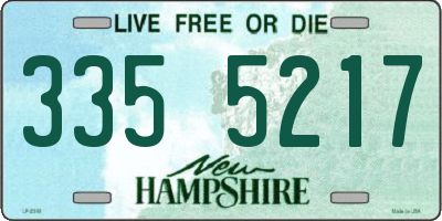 NH license plate 3355217