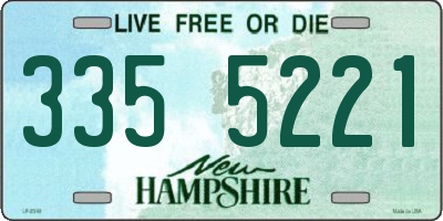 NH license plate 3355221