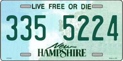 NH license plate 3355224