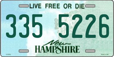 NH license plate 3355226