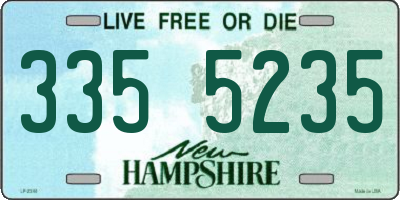 NH license plate 3355235