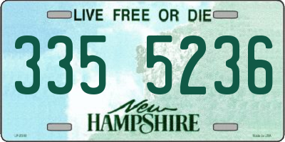 NH license plate 3355236