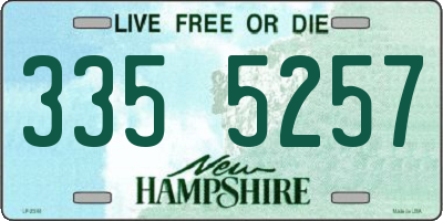 NH license plate 3355257