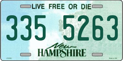 NH license plate 3355263