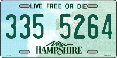 NH license plate 3355264