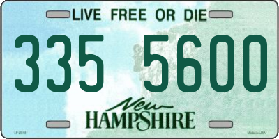 NH license plate 3355600