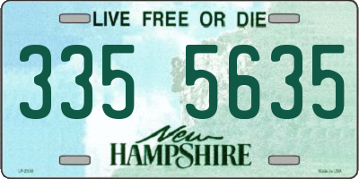 NH license plate 3355635