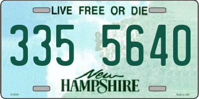 NH license plate 3355640