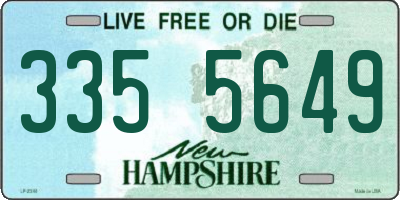 NH license plate 3355649
