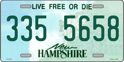 NH license plate 3355658