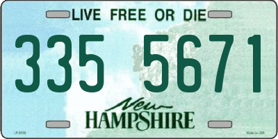 NH license plate 3355671