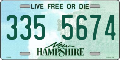NH license plate 3355674